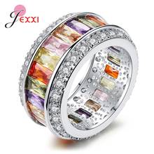 Fashion Multi Zircon 925 Sterling Silver Engagement Rings Wedding Crown Rings Party Rings For Christmas Jewelry Gift 2024 - buy cheap