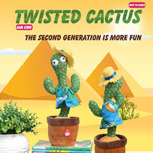 Cute And Fun Plush Dancing Cactus Toy Electronic With Song Cute Dance Succulent Lovers Plushies Toy Birthday Gift For Kids 2024 - buy cheap