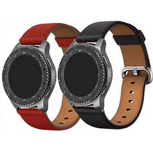 20mm 22MM Strap For Samsung galaxy watch 42mm 46mm Gear sport S2 S3 Classic Frontier Band huami amazfit Bip Leather huawei gt 2 2024 - buy cheap