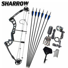 1Set Archery Compound Bow 38Inch 30-55lbs Adjustable Pulley Bow For Outdoor Hunting Shooting Training  Archery Accessories 2024 - buy cheap