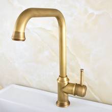 Grifos de lavabo montados en cubierta de baño antiguo, un solo orificio, WC, grifo de baño de latón caliente y frío, zsf818 2024 - compra barato