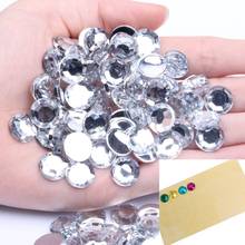 Acrylic Rhinestones Free Glue-on Sticker Crystal Mix Color Flatback Round Beads For Crafts Scrapbooking DIY Garments Decorations 2024 - buy cheap