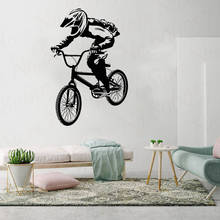 BMX-calcomanía de vinilo para montar en bicicleta, adhesivo decorativo para pared, Mural, WL1507 2024 - compra barato