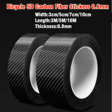 0.8mm Thicken Bike Frame Protection Sticker 3/5/7/10cm Bicycle Frame Protector Clear Wear Surface 5D Carbon Fiber Tape Film Tool 2024 - buy cheap