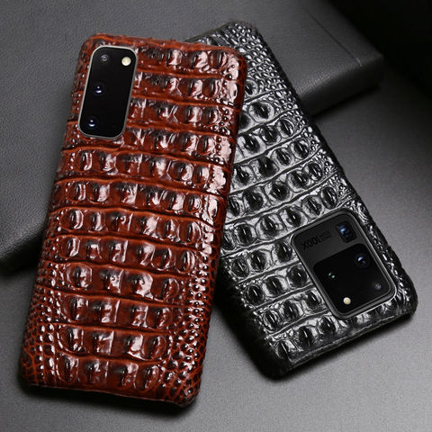 Кожаный чехол для телефона Samsung S20 Ultra S10 S10e S9 S8 S7 Note 8 9 10 20 Plus A20 A30 A50 A70 A51 A71 A8 с текстурой под крокодиловую кожу 2022 - купить недорого