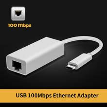 Адаптер USB Ethernet адаптер Realtek RTL8152 USB-C ethernet кабель Type-c USB C RJ45 сетевая карта adaopter для mac Os.Win10 2024 - купить недорого