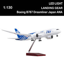 1/130 47cm Airplane Boeing 787 B787 Dreamliner Aircraft Japan ANA Airline Model Alloy Metal Base Light Wheel Diecast Plane Toy 2024 - buy cheap