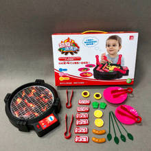 BBQ Kits Simulation Electric Barbecue Toy Children's Playhouse Toys Baby Kitchen Parent-Child Interactive Toys For Kids 2024 - buy cheap