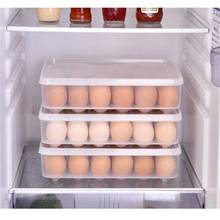 24 grade ovo caixa organizador cozinha caso geladeira caixa de armazenamento crisper geladeira recipiente de armazenamento caixa de plástico casa organizador 2024 - compre barato
