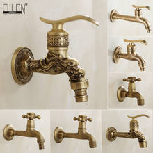 Anituqe Bronze Washing Machine Crane Decorative Outdoor Faucet Garden Bibcock Tap mop Faucet EL505 2024 - buy cheap