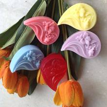 Reusable Waterdrop Shape Soap Mold Flower Silicone Soap Making Mold DIY Handmade Craft Art Mould 2024 - buy cheap