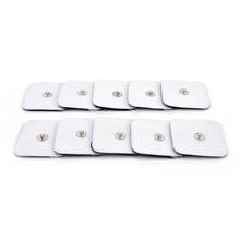 2/10 Uds. Nuevas almohadillas de electrodos decenas de electrodos para la máquina de terapia Digital Tens masajeador estimulador nervioso 4*4 cm/5*10 cm 2024 - compra barato