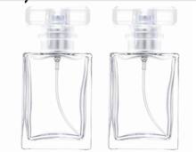 30ML Quartet Flat Glass Perfume Bottle Cosmetic Dispensing Nozzle Spray Bottle 50PCS/LOT 2024 - buy cheap