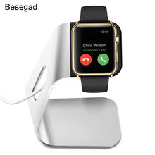 Besegad Universal Aluminum Alloy Charging Stand Holder Bracket Charger Dock for Apple Watch iWatch i Wach iWach Series 1 2 3 4 2024 - buy cheap