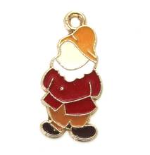 50 Pcs Santa Claus   Metal Charm Pendants Jewelry Making  W144 2024 - buy cheap