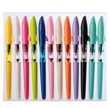JINHAO шакр серии пластиковая перьевая ручка 0,5/0,38 мм Chil ученика практики каллиграфии ручки школьные принадлежности 12 цветов на выбор 2024 - купить недорого