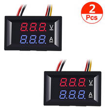 2pcs 0.28" LED Voltmeter Ammeter Digital Multimeter Display Voltage Current Tester DC 0-100V 10A Detector Voltage Current Meter 2024 - buy cheap