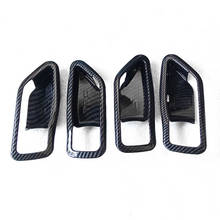 car styling interior door handle bowl frame cover trim 4 pieces ABS fit for Toyota for Avalon 2019 Silver  carbon fiber look 2024 - buy cheap