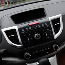 Cubierta de rejilla de ventilación delantera de coche, embellecedor de marco de salida de CA, accesorios para Honda CRV CR-V 2012 2013 2014 ABS mate, 7 Uds. 2024 - compra barato