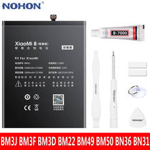 NOHON-Batería Para Xiaomi Mi 8Pro Lite SE, 5, 5X, 6X Max, Max2, Mi8 Lite, Mi8SE, Mi5, Mi5X, Mi6X, BM3J, BM3F, BM3D, BM22, BM49 2024 - compra barato