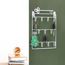 Modern Style Creative Iron Wall Mounted 11 Hangers Hooks Key Holder Coat Hat Storage Rack Home Decoration Organizer Holder 2024 - buy cheap