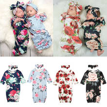 Saco de dormir para bebé, niño y niña recién nacido, manta de manga larga, envolvente con estampado Floral, trajes de 0 a 9M, 2019 2024 - compra barato
