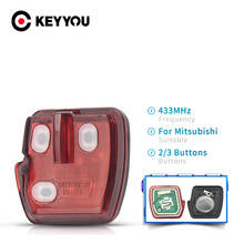 KEYYOU-llave de coche sin llave, montaje de núcleo remoto, 2008 MHz, 2009 botones, para Mitsubishi Lancer Outlander 2010, 2011, 2012, 433, 2/3 2024 - compra barato