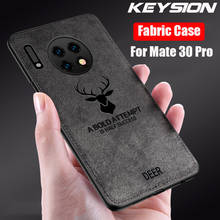 KEYSION Phone Case for Huawei Mate 30 30 Pro Classic Retro Fabric Soft Silicone Back Cover For Huawei Mate 30 Mate30 Pro 2024 - buy cheap