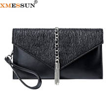 XMESSUN New Women Casual Tassel Envelope Bag Fashion Chain Shoulder Messenger Bag Designer Shopping Travel Clutch XMS338 2024 - buy cheap