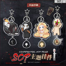 SCP Special Containment Procedures Foundation 173 049 Key Chains  682 166  Two-sided Keychain Cosplay Acrylic Pendant Keyring 2024 - buy cheap