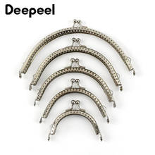 10pcs Deepeel 6.5cm~15.5cm Silver Mini Metal Purse Frame for Bag Handle Kiss Cluth Clasp Coin Purses Bags Diy Parts Accessories 2024 - buy cheap