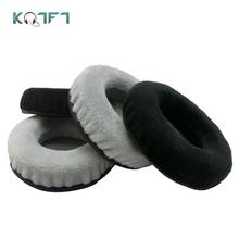 Kqtft 1 par de almofadas de veludo para fones de ouvido, substituição para bluedio t3 drive 3 2024 - compre barato