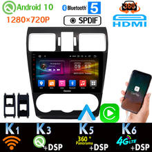 PX6 4+64G Android 10 1280*720P Car Radio GPS Player For Subaru Forester WRX XV Impreza 360 Camera CarPlay SPDIF auto 4G LTE WiFi 2024 - buy cheap