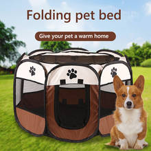 2020 Pet Dog Playpen Tent Crate Room Foldable Puppy Exercise Cat Cage Waterproof Outdoor Two Door Mesh Shade Cover Nest Kennel 2024 - buy cheap