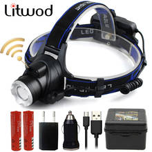 Litwod Z20 XM-L2 U3 LED Headlight led headlamp zoom head torch adjustable Sensor head lamp use 18650 battery 2024 - buy cheap