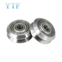 5pcs 3D Printer Parts V-Shaped Stainless Steel Pulley 5mm Inner Hole Metal Double V-Wheel 2024 - buy cheap