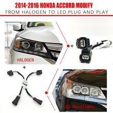 CZMOD Car Headlight Modification upgrade Transfer Wire Harness Headlamp Modify For Honda 2014-2016 ACCORD Car Accessories 2024 - buy cheap