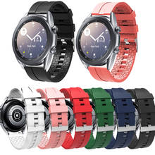 Pulseira de relógio para samsung galaxy active 2/watch 3 42mm banda 20mm silicone pulseira macia para amazfit gts 2/amazfit bip 2024 - compre barato