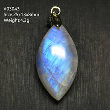 Newly Natural Blue Light Moonstone Pendant Stone Gemstone Women Men Necklace Water Drop Best Gift Crystal Healing AAAAA 2024 - buy cheap