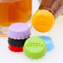 6pcs Reusable Silicone Bottle Caps Beer Cover Soda Cola Lid Wine Saver Stopper 2024 - buy cheap