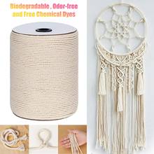 Natural Beige Soft Cotton Cord Rope Craft Macrame Artisan String For Handmade DIY Handmade Tying Thread Cord Rope 3mm*300m 2024 - buy cheap