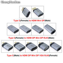 New Type-C to HDMI/VGA/DP/RJ45/Mini DP HD Video Converter 4K 60Hz For MacBook Huawei Mate 30 HDMI USB-C Male Female Adapter 2024 - buy cheap