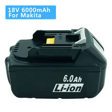 Batería de repuesto para Makita, herramienta eléctrica inalámbrica de 18V, 6.0Ah, BL1860, BL1860B, BL1850, BL1840, BL1830, BL1815, LXT400, 1/2/3 Uds. 2024 - compra barato