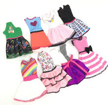 Alta quality1pcs artesanal roupas boneca jogar casa vestir-se traje para barbie boneca acessórios crianças brinquedos presente aleatório enviar 2024 - compre barato