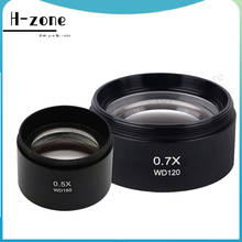 Relife-lente de microscópio auxiliar wd165, lente de câmera de objetos 0.7x para microscópio trinocular estéreo com zoom, lente de vidro barrlow 2024 - compre barato