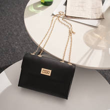 Простая маленькая квадратная сумка в британском стиле, женская дизайнерская сумка 2019, высококачественные сумки на плечо из искусственной кожи с цепочкой 2024 - купить недорого