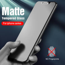 Protector de pantalla de vidrio mate esmerilado para iphone 12, 11 PRO, XR, XS, MAX, X, 7, 8, 6, 6S Plus 2024 - compra barato