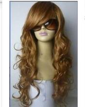 Shun новые длинные женские волосы Косплей очаровательный волнистый блонд парик USPS быстрая доставка в США j0708 2024 - купить недорого