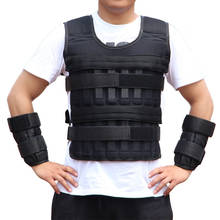 30KG Loading Weight Vest For Boxing Weight Training Workout Fitness Gym Equipment Adjustable Waistcoat Jacket Sand Clothing 2024 - buy cheap