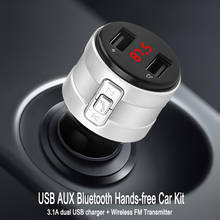 3.1A Dual USB Charger Handsfree Car Charger Bluetooth 4.2 FM Transmitter Modulator USB AUX Wireless Audio Receiver Transmitter 2024 - buy cheap